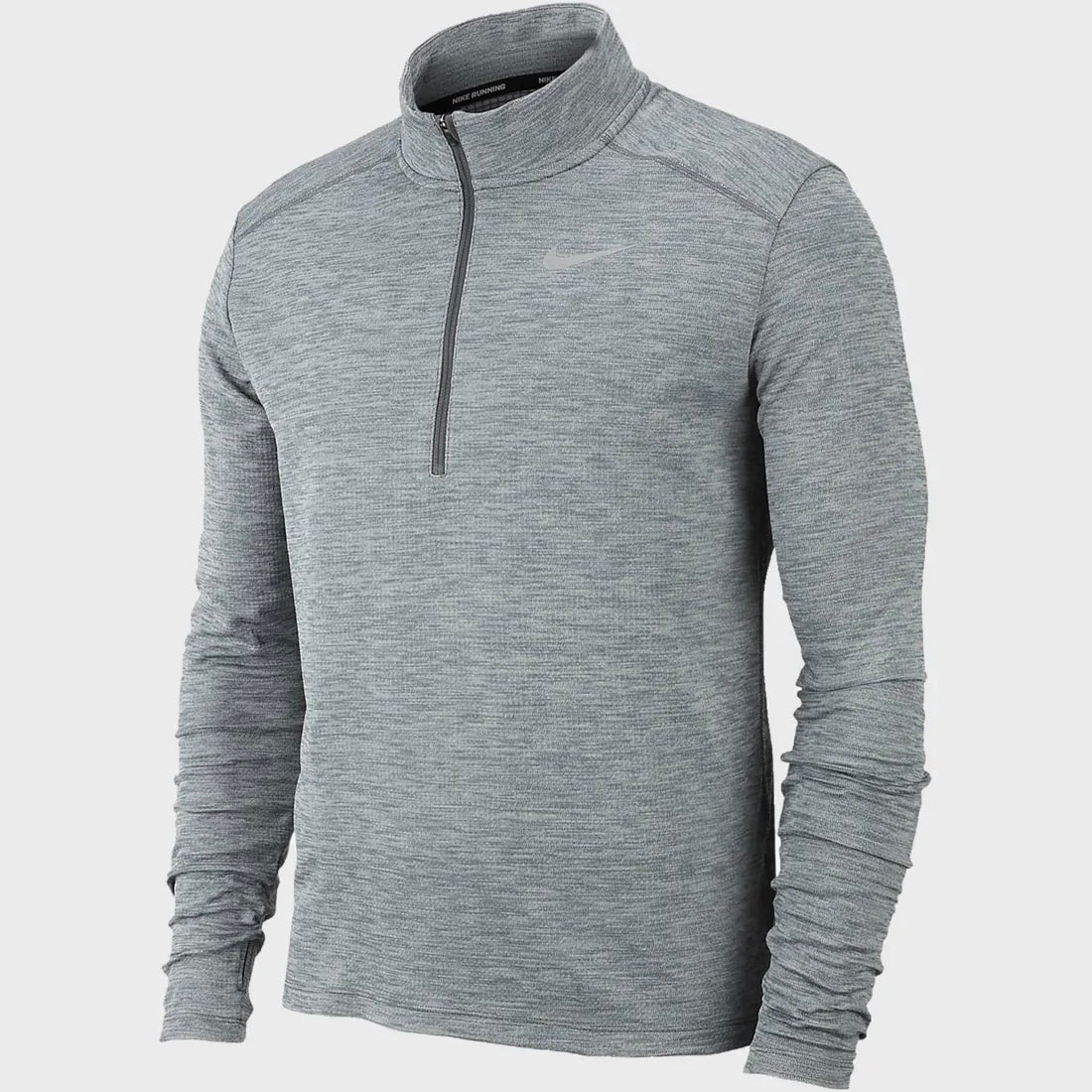nike running half zip grey