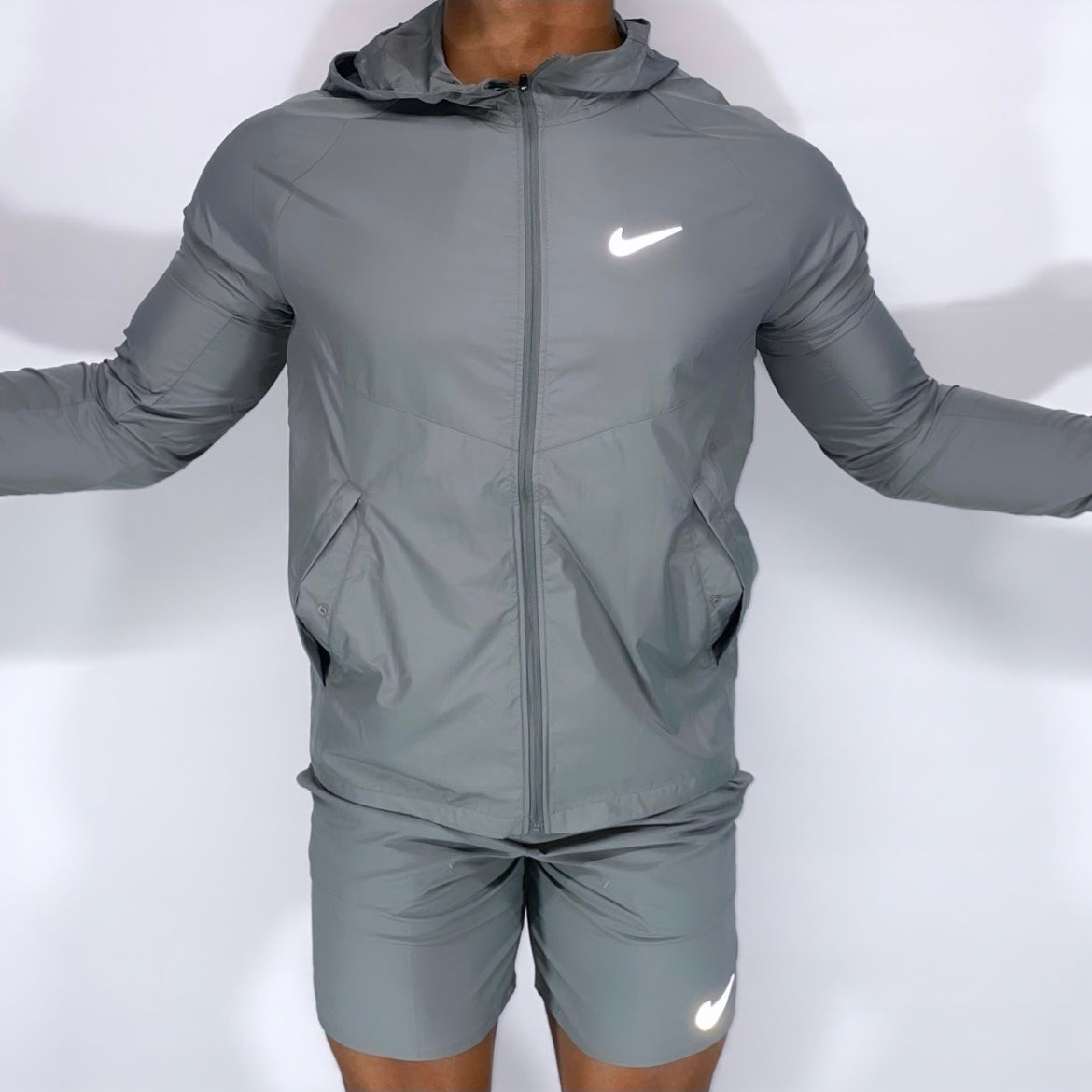 Nike jackets gray Clearance
