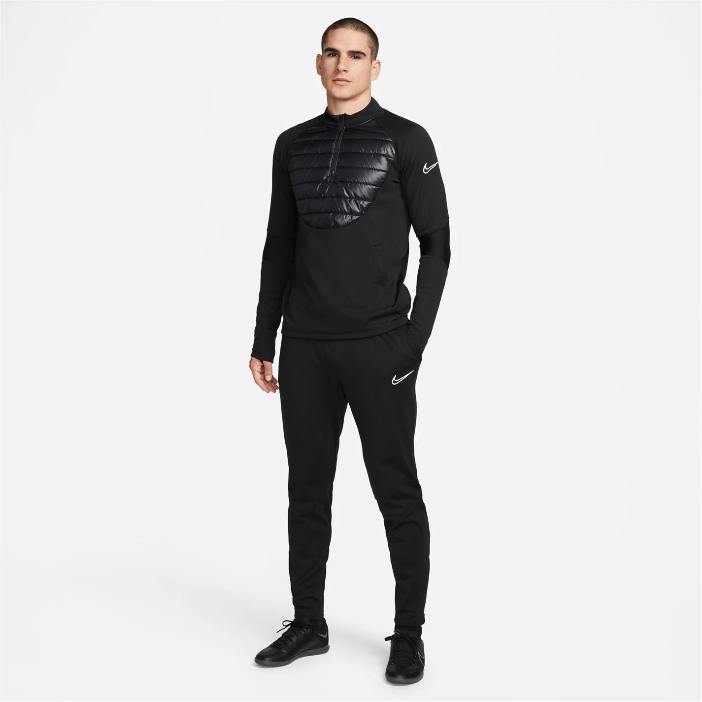 Nike Therma Half Zip - Black